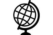 Globe & World Map Silhouette Bundle, a Technology Illustration by balal (Thumbnail 8 of 13)