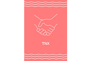 Demonstrating sincere gratitude card, a Flyer Template by IMG Visuals