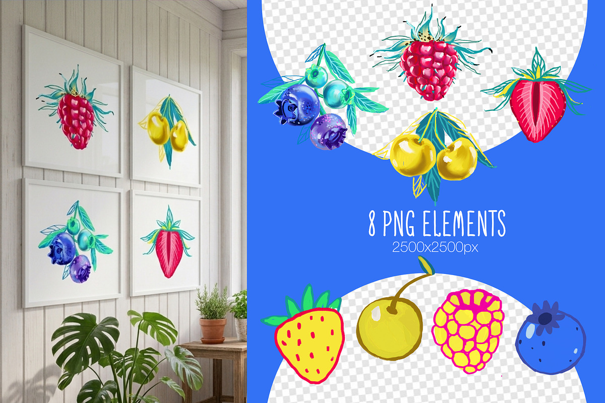 Vibrant Fruits | Patterns & Clip art, a Pattern Graphic by Art_halych (Photo 3 of 13)