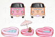 Summer Pool Fashion Clip Art Bundle, an Illustration by TWG Designs (Thumbnail 3 of 5)