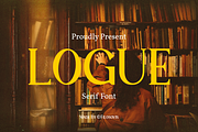 Logue | Serif Font, a Serif Font by filosovis (Thumbnail 1 of 5)