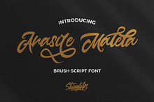 Anasite Malela - Bold Script Font