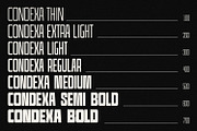 Condexa | Geometric Display Variable, a Sans Serif Font by Hasbi Creative (Thumbnail 3 of 9)