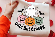 Cute Halloween Ghost Pumpkin Craft, a Seasonal Illustration by CrexoraLab (Thumbnail 2 of 4)