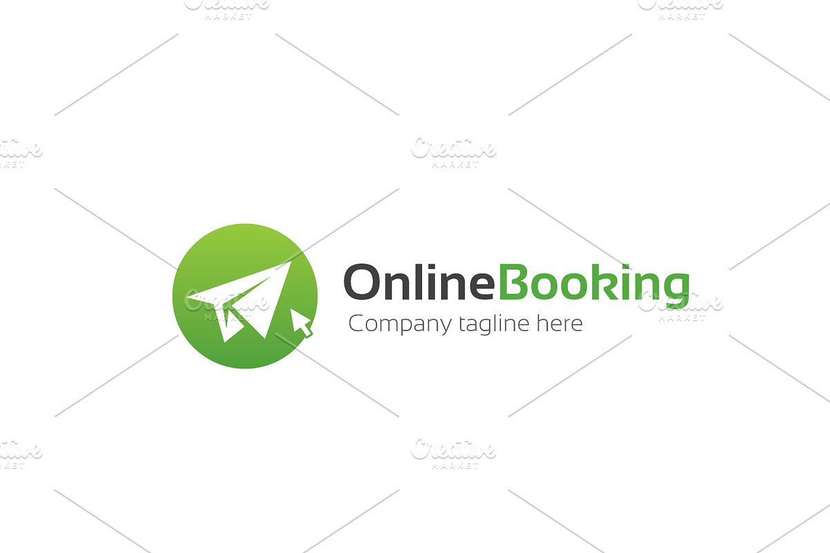 Online Booking Logo, a Branding & Logo Template by XpertgraphicD