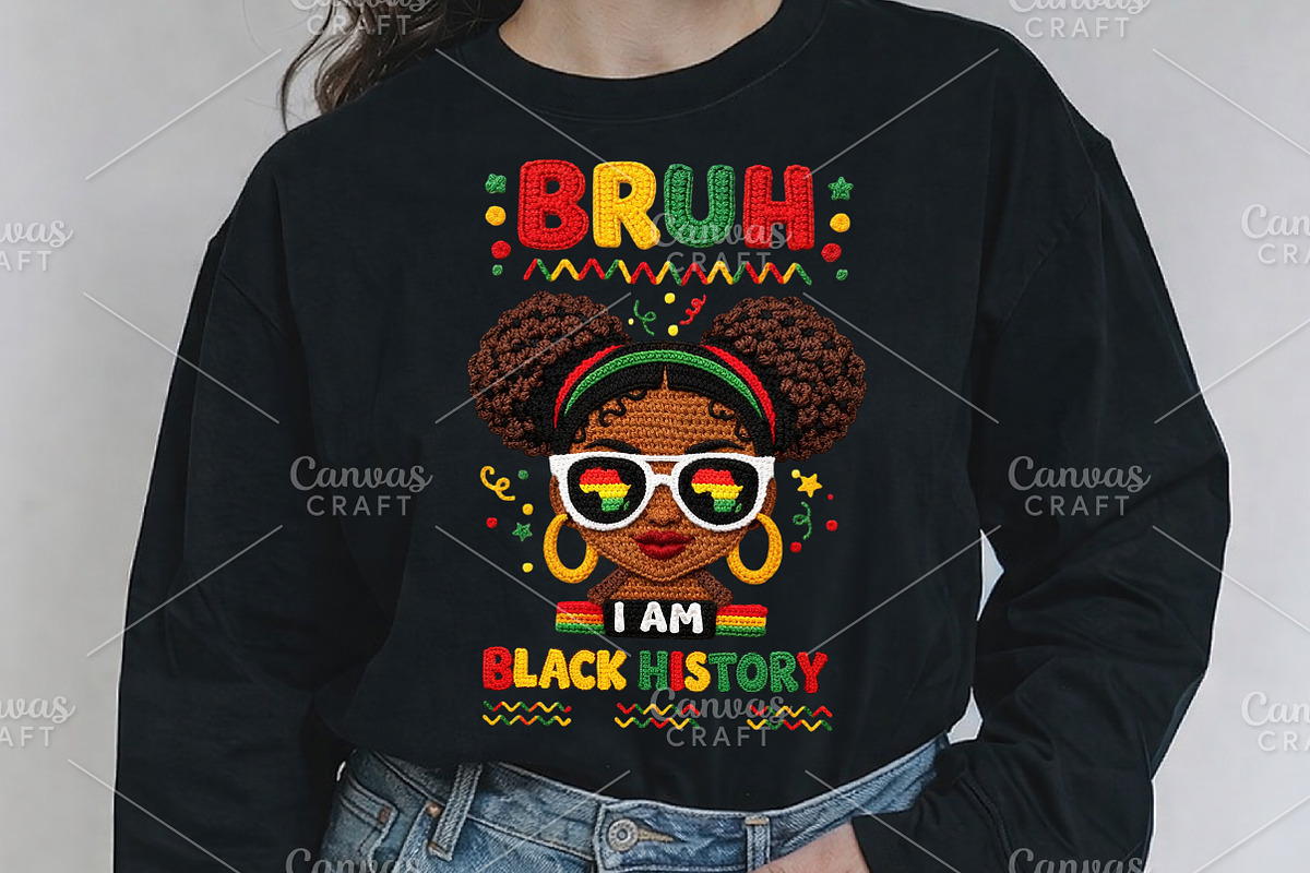 Bruh I Am Black History PNG, an Illustration by Canvas Craft (Photo 6 of 6)