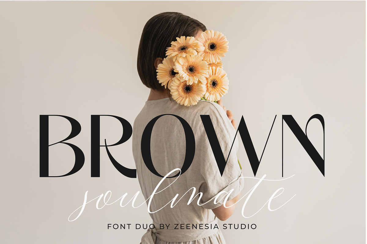 Brown Soulmate – A Charming Font Duo, a Sans Serif Font by zeenesia (Photo 2 of 26)