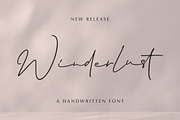 Winderlust - a Handwritten Font, a Script Font by Vava Aryanto (Thumbnail 1 of 12)