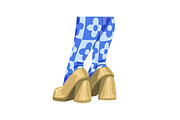 Women's legs in shoes set, a Person Illustration by PaperTrident (Thumbnail 3 of 12)