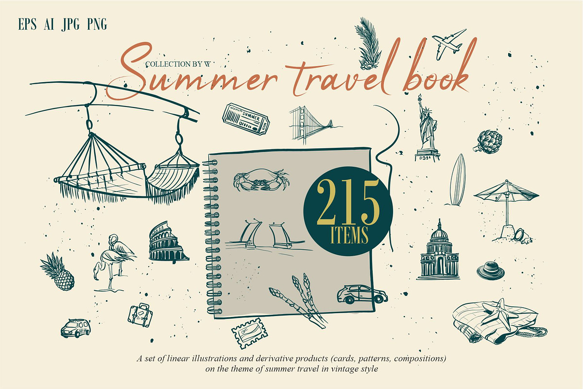 Summer travel book, an Object Graphic by Collection by VY (Photo 1 of 14)