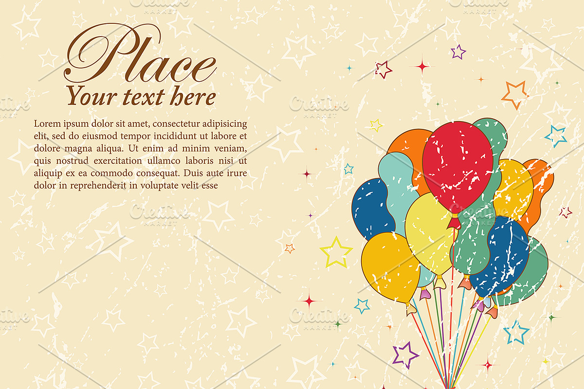 Birthday, Carnival, Christmas Decor, a Decorative Illustration by TAlex (Photo 4 of 6)