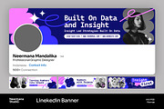 Navy Creative Linkedin Banner, a Social Media Template by Neermana (Thumbnail 1 of 4)