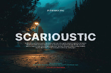 Scarioustic - Spooky Halloween Font