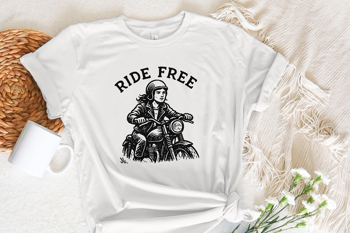 Ride Free PNG, Motorcycle Rider, an Illustration by SharpMarketplace (Photo 7 of 9)