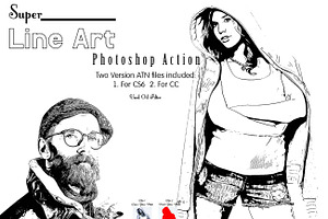 Super Line Art Photoshop Action