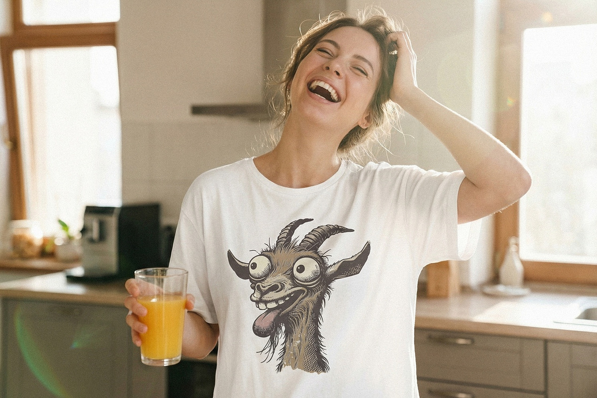 Funny Crazy Goat PNG, Whimsical, an Illustration by SharpMarketplace (Photo 2 of 3)