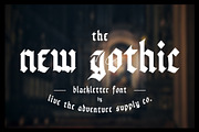The New Gothic, a Blackletter Font by Jeremiah Richthofen (Thumbnail 1 of 7)
