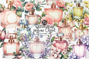Watercolor Perfume Clipart, an Illustration by Designking (Thumbnail 1 of 4)
