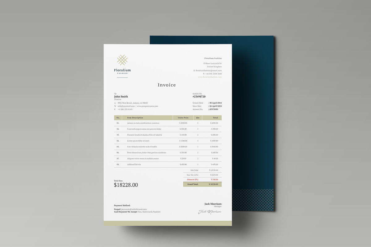 Floralium Corporate Identity, a Stationery Template by ThemeDevisers (Photo 5 of 10)