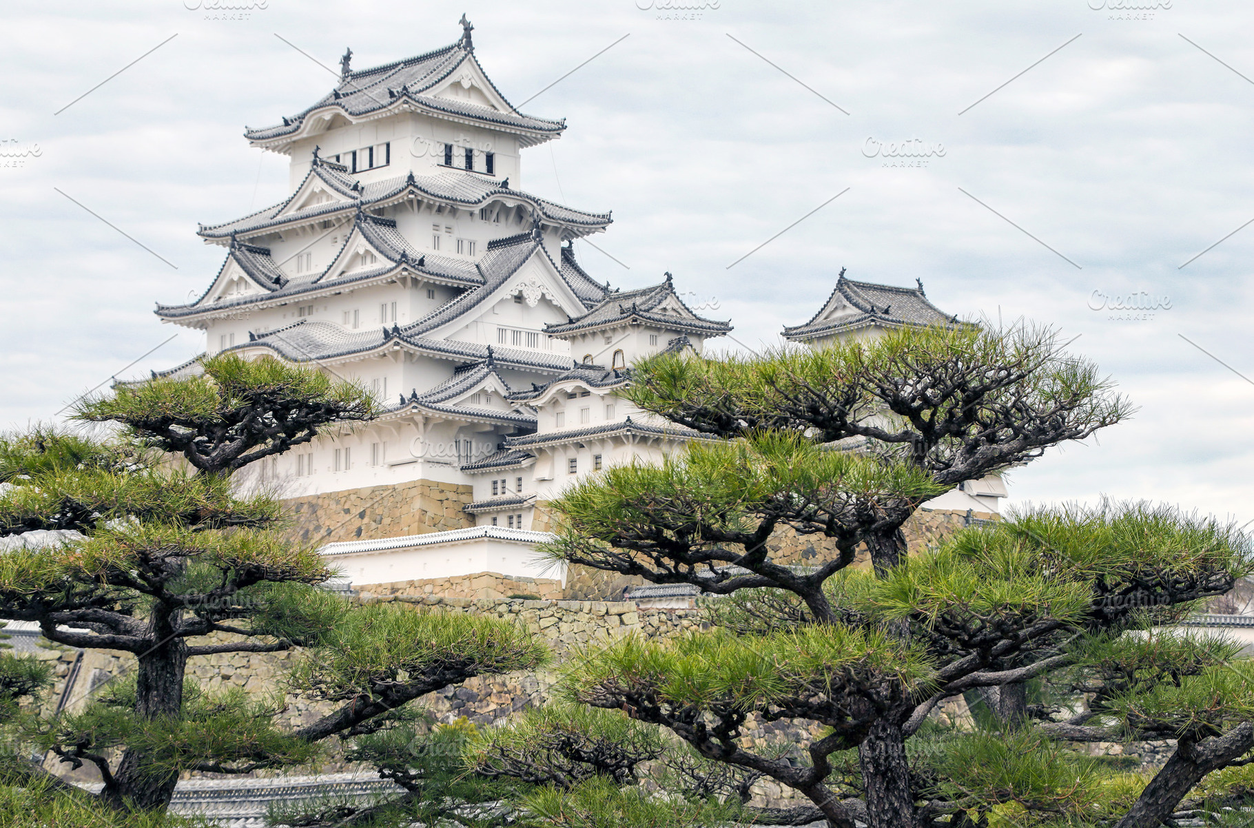 Old Himeji castle view in Japan, an Architecture Photo by BOOCYS