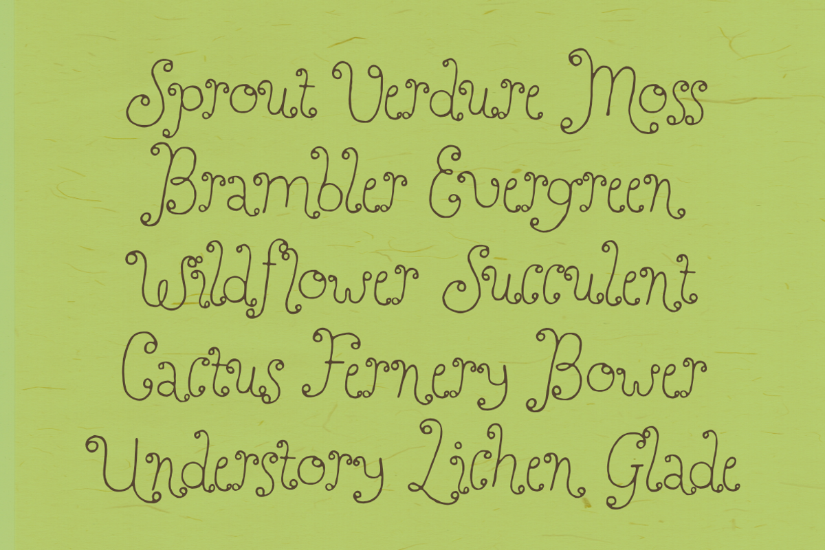 Perfect Sprouts | Whimsical Font, a Handwritten Font by type peace (Photo 2 of 20)