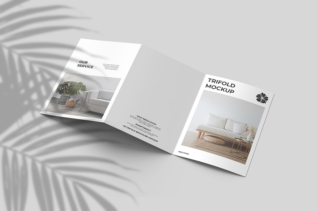 A5 Trifold Brochure Mockup, a Books & Magazine Mockup by graphicpages (Photo 10 of 16)