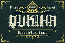 QUKIHA Blackletter font