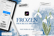 Frozen Procreate Brushes Collection, a Brush Add-On by owlasya (Thumbnail 1 of 5)