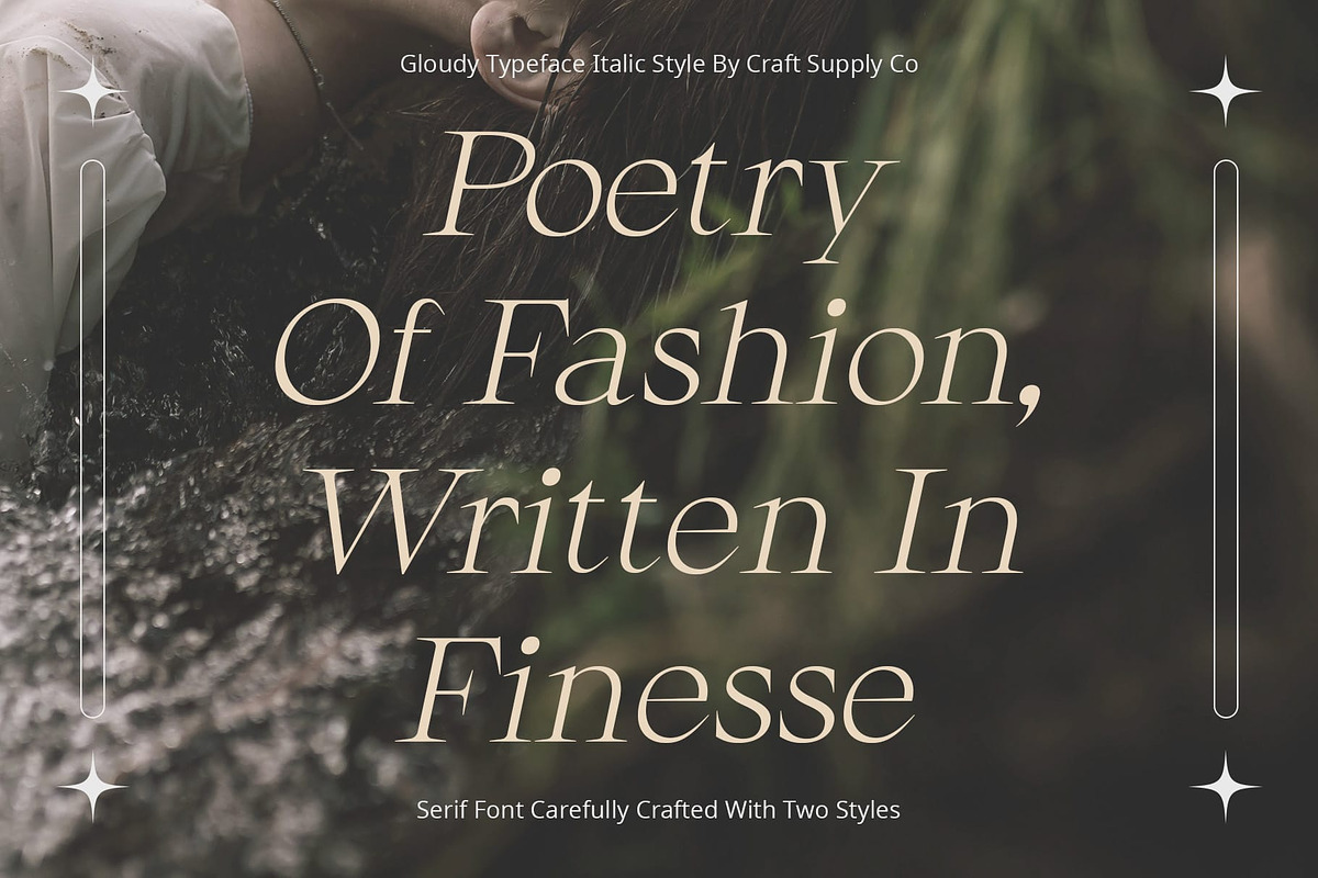 Gloudy – Modern Serif, a Serif Font by Craft Supply Co. (Photo 4 of 8)