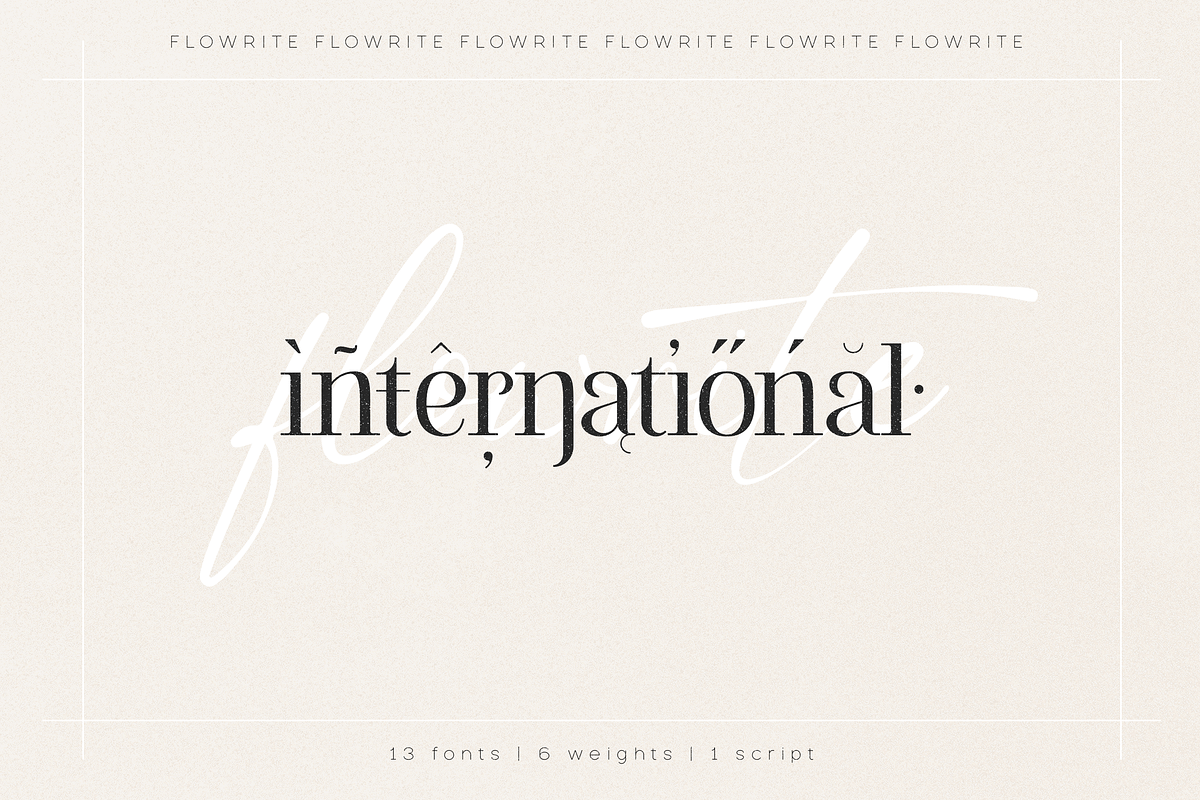 SALE! Flowrite - modern font duo, a Serif Font by VP Fonts (Photo 10 of 16)