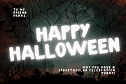 Halloween is a cool Halloween font, a Sans Serif Font by Brown Cupple (Thumbnail 3 of 6)