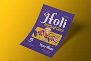 Purple Holi Festival Color Flyer, a Flyer Template by Neermana (Thumbnail 2 of 4)