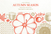Autumn Season Illustrations, a Seasonal Illustration by Lubov Illustrations Shop (Thumbnail 1 of 6)