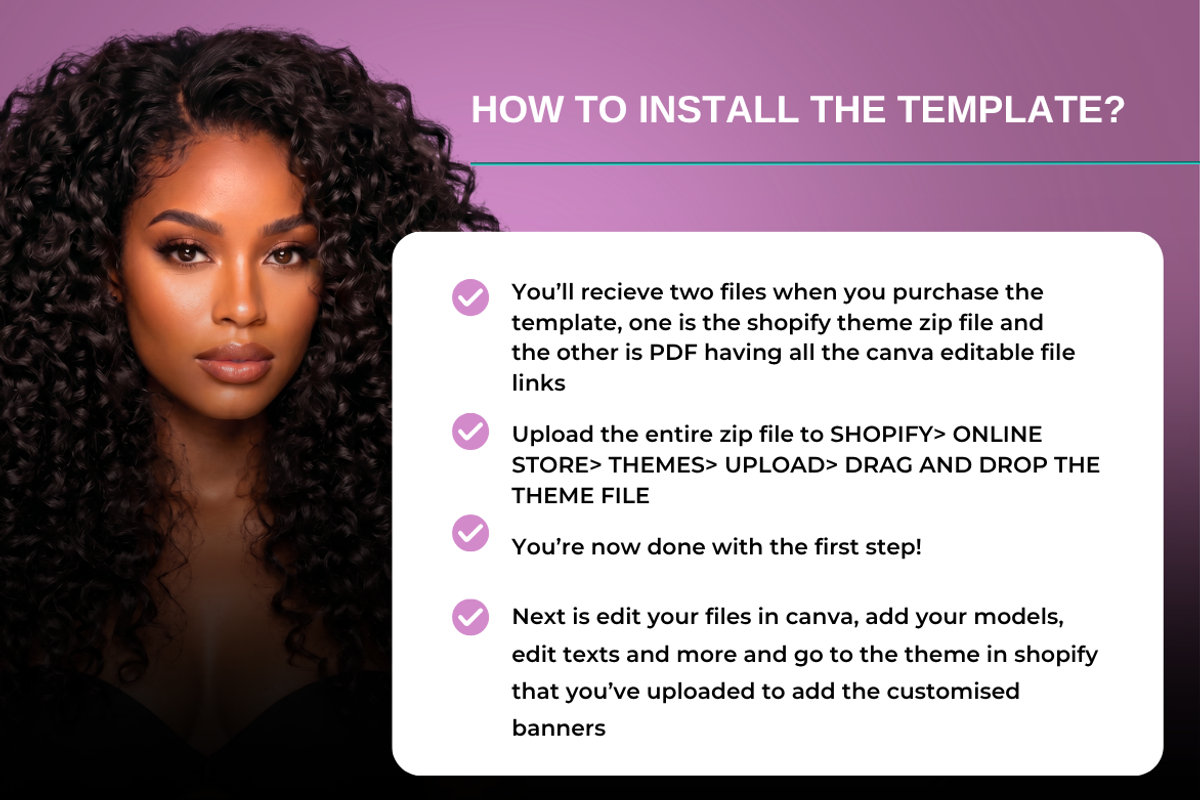 Hair website theme with banners, a Shopify Template by WeBuildBrand (Photo 5 of 6)