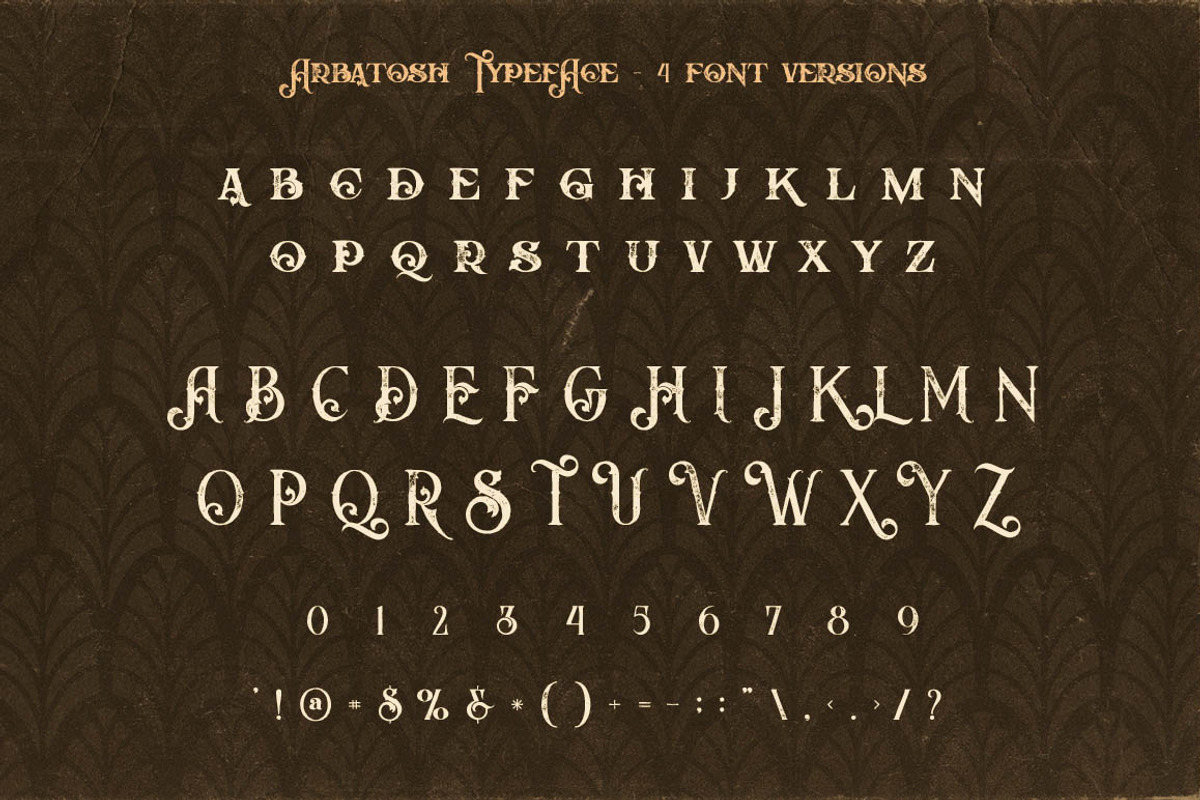 Arbatosh - Display Font preview 4