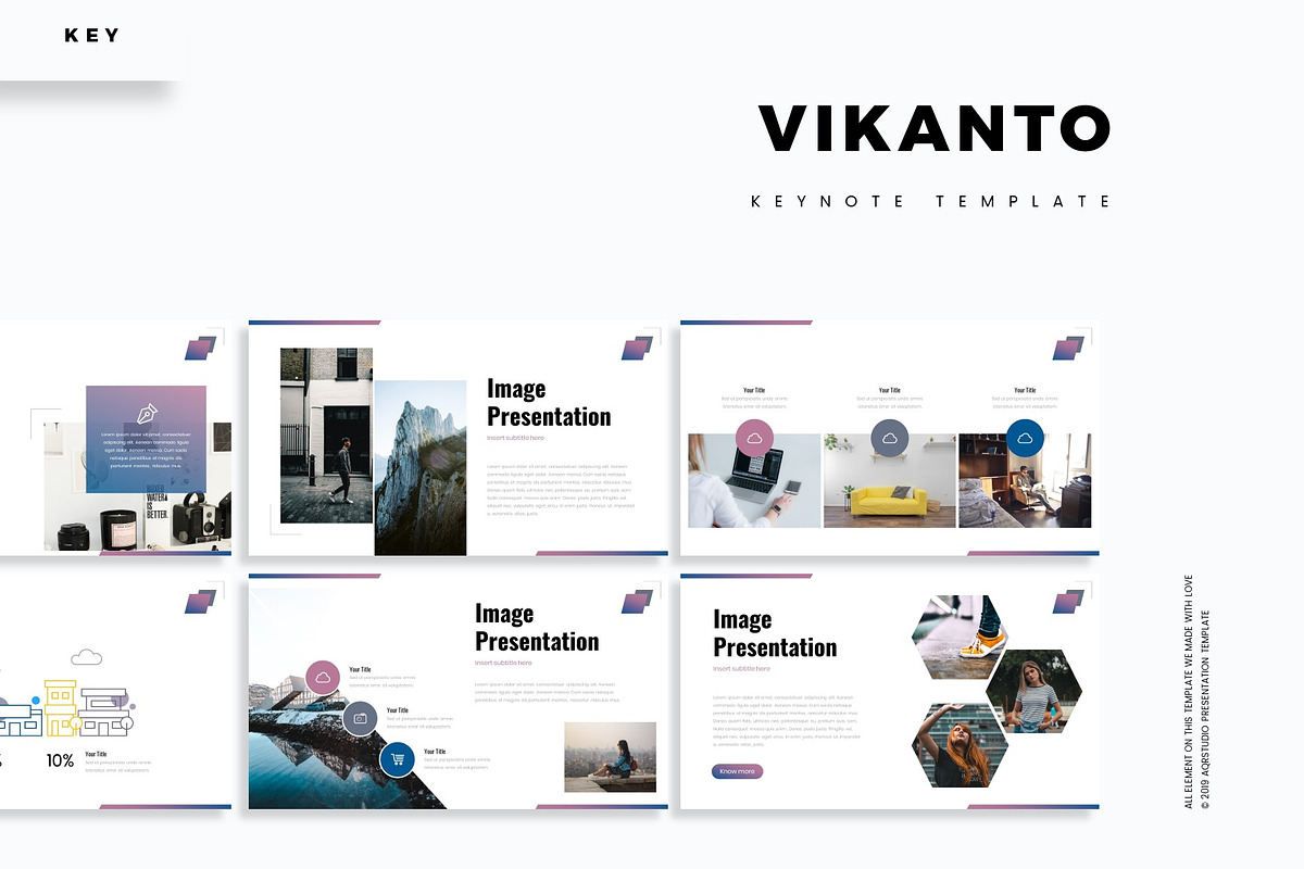 Vikanto - Keynote Template, a Presentation Template by AQR Studio