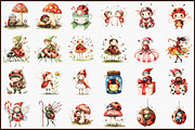 Ladybug Elf,Christmas Clipart, an Illustration by Sublimation Artist (Thumbnail 2 of 6)