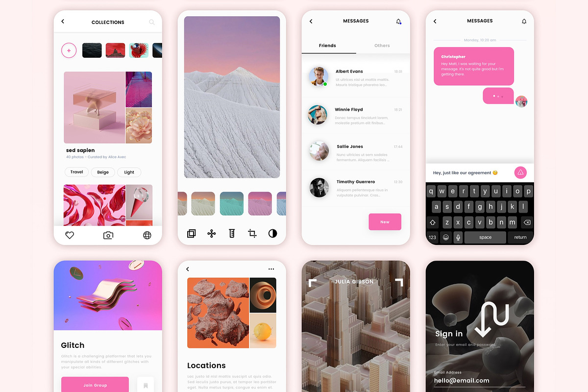Luna Photo App UI Kit, an UI Kit Template by Aurora. (Photo 5 of 7)