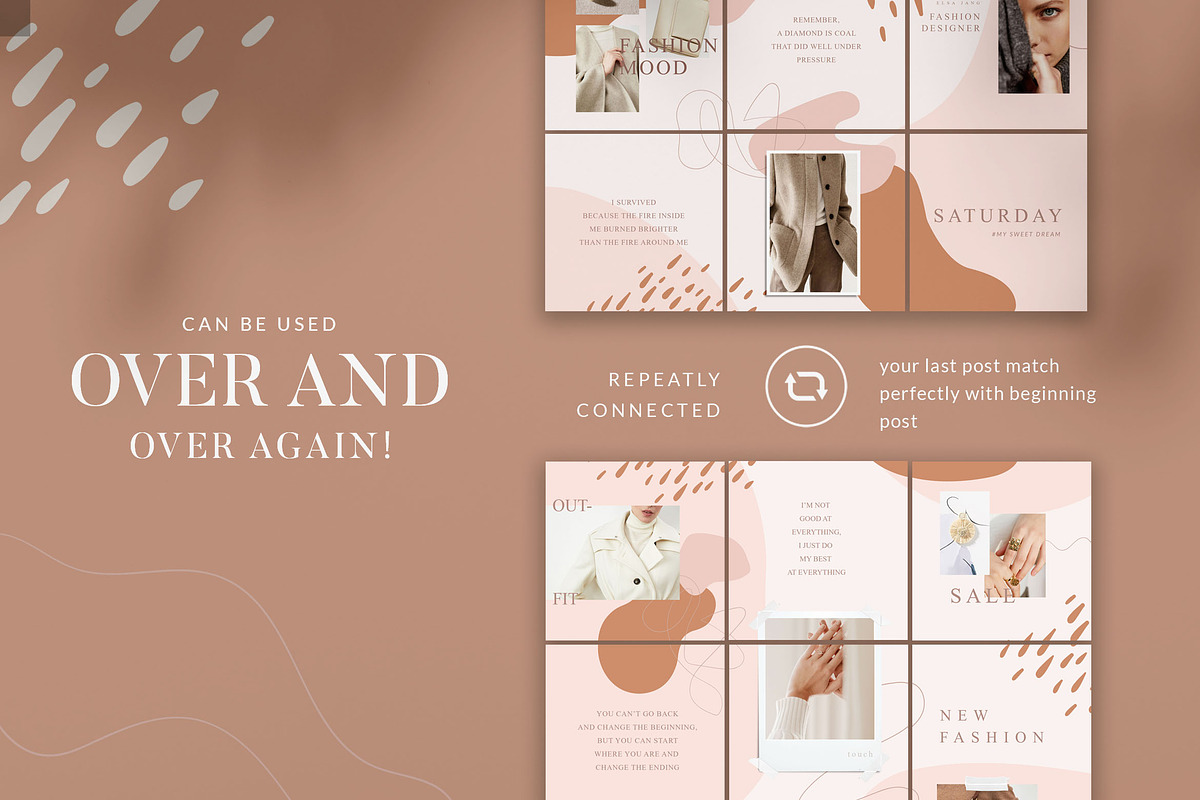 Instagram Puzzle Candy - PS Canva, a Social Media Template by Eviory