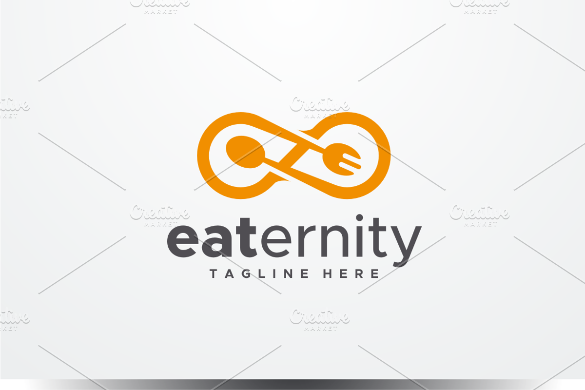 Eat Infinity Fork & Spoon Logo, a Branding & Logo Template by yopie (Photo 2 of 5)