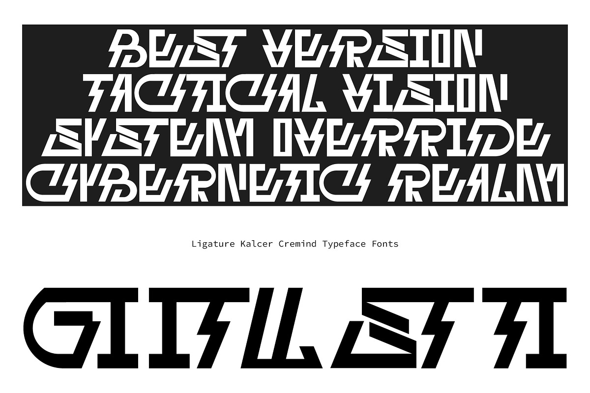 Kalcer Cremind – Streetwear Font, a Symbol Font by Erifqizefont (Photo 6 of 8)