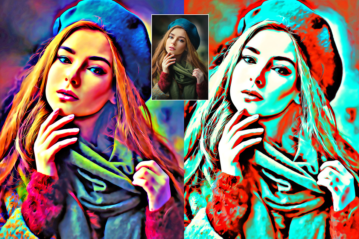 Realistic Oil Painting Art, an Action Add-On by U_Design (Photo 14 of 15)