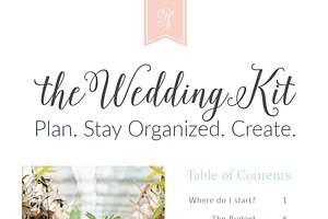 Printable Wedding Planning Kit