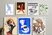 Coffee Wall Art Print, a Wallpaper Graphic by Helospace (Thumbnail 2 of 10)
