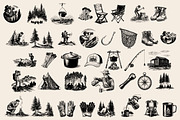Vintage Outdoor Camping illustration, an Object Illustration by Nocturnal Wolf (Thumbnail 11 of 18)