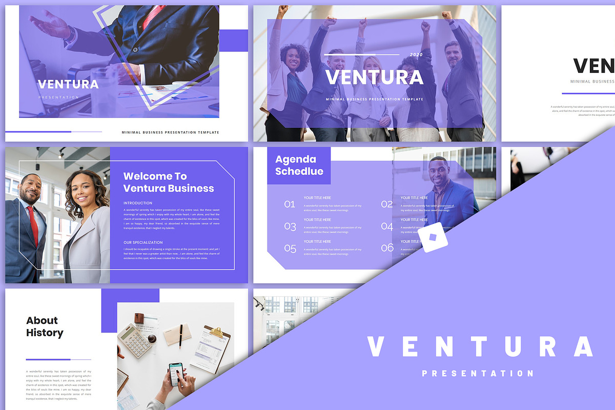 Ventura - Business PowerPoint, a Presentation Template by Raseuki (Photo 1 of 6)
