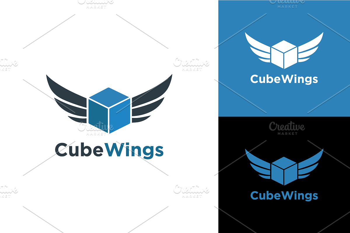 Cube Wings Logo, a Branding & Logo Template by zaqilogo