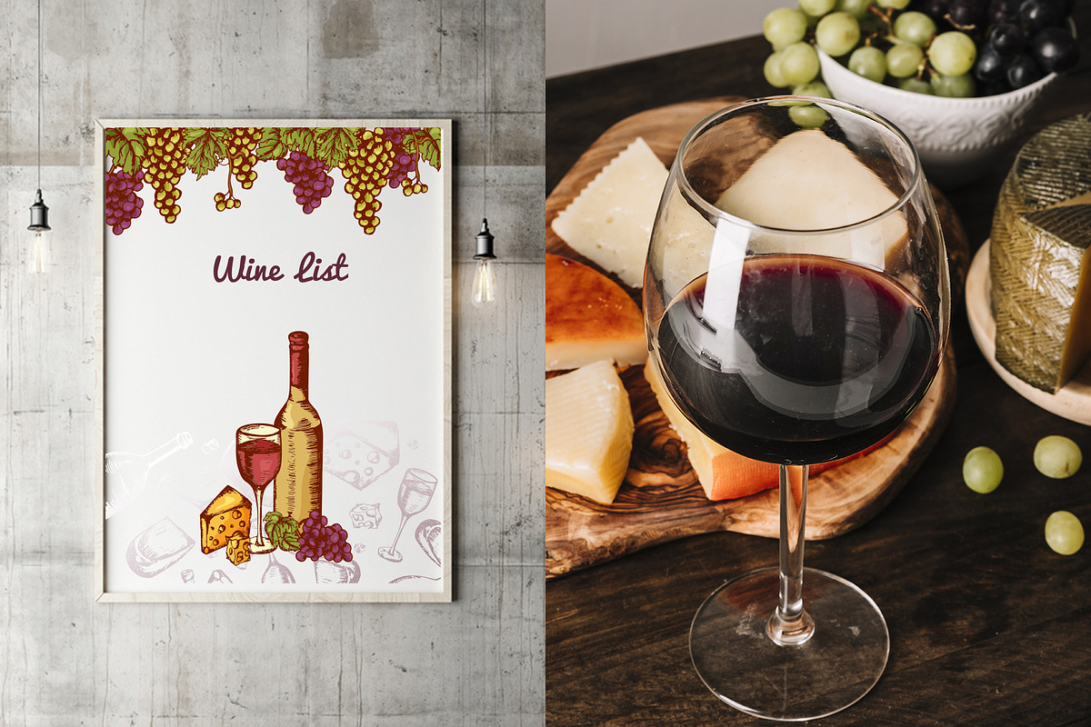 Wine&winery-clipart+bonus, a Food Illustration by Astarte_design (Photo 4 of 9)