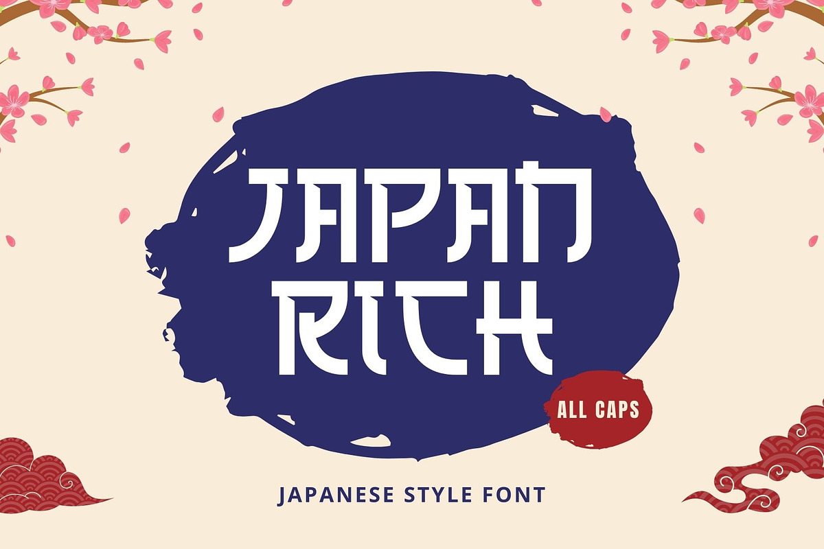 Japan Rich - Japanese Font, a Font by Nirmana Visual (Photo 1 of 6)