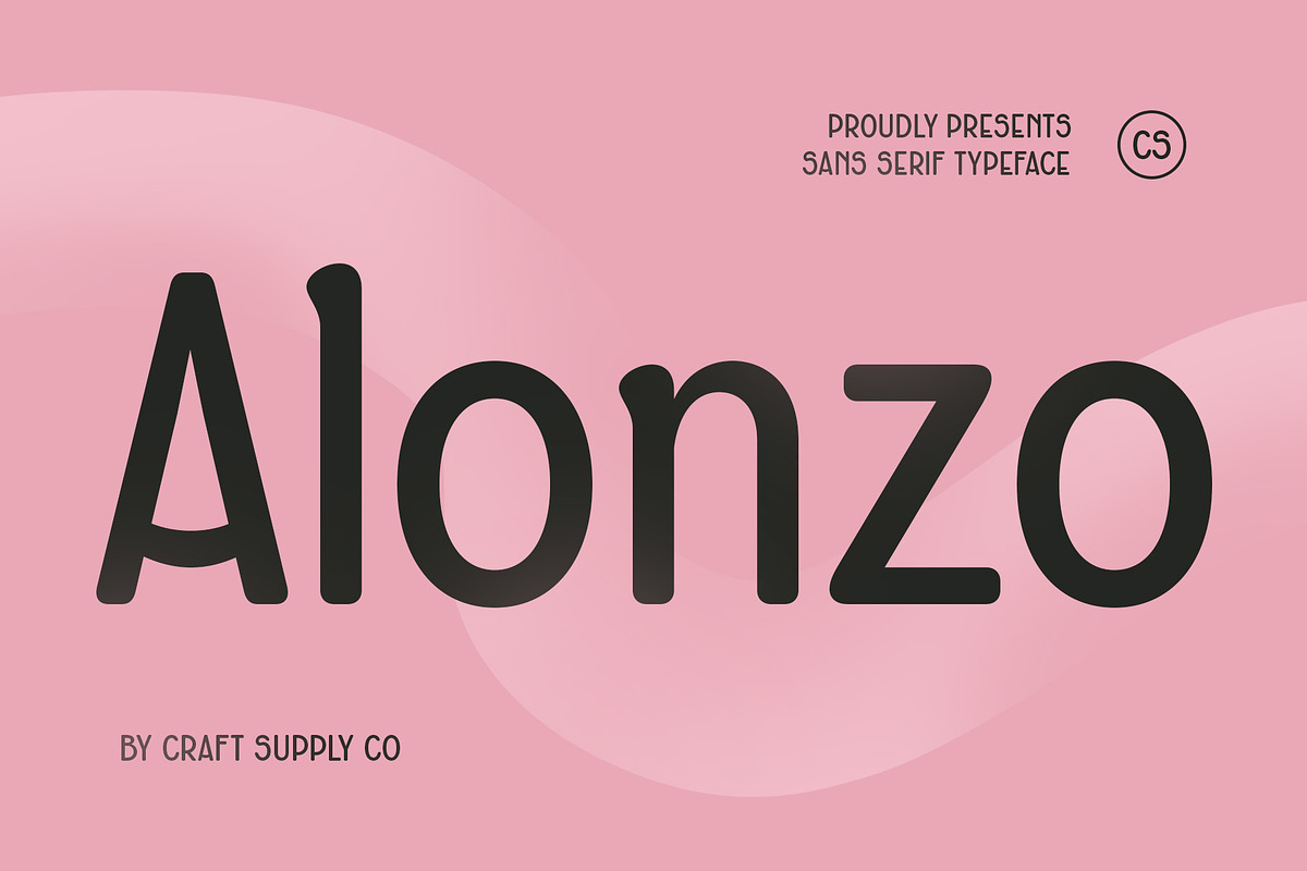 CS Alonzo – Cute Font, a Sans Serif Font by Craft Supply Co. (Photo 1 of 8)